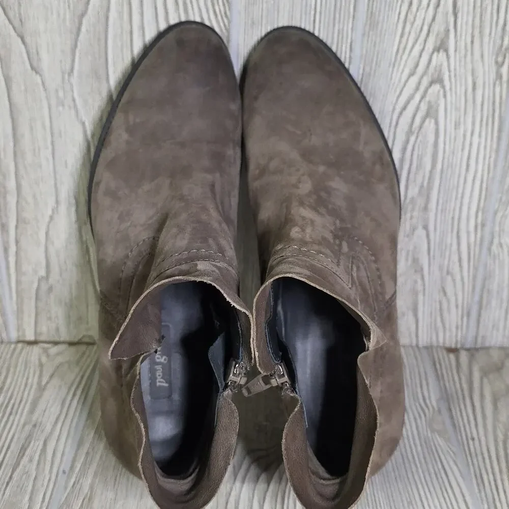 Paul Green Boston Mineral Nubuck Leather Ankle Boots